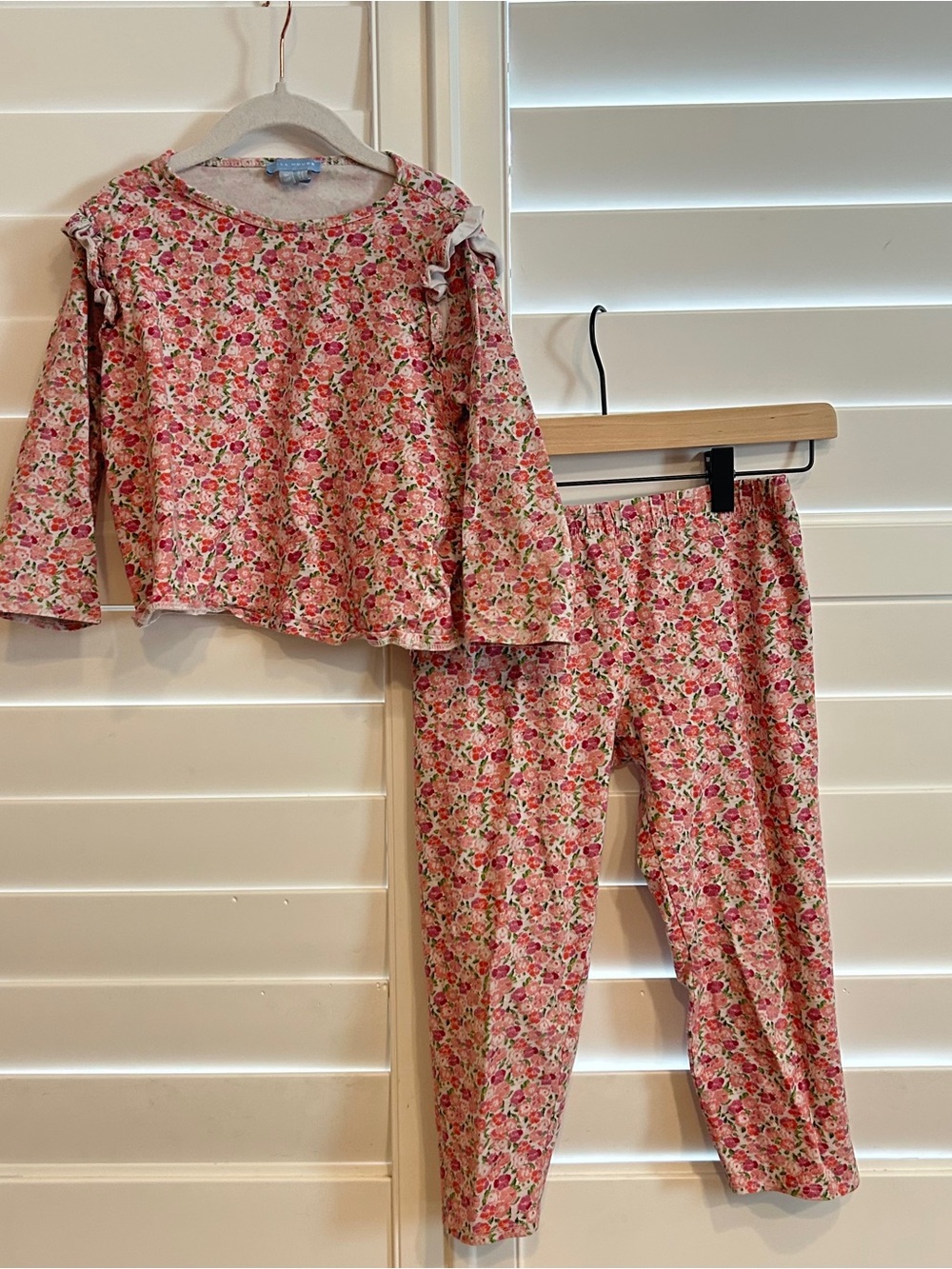 Hill House Rosie Set Pink Floral Long-Sleeve Set